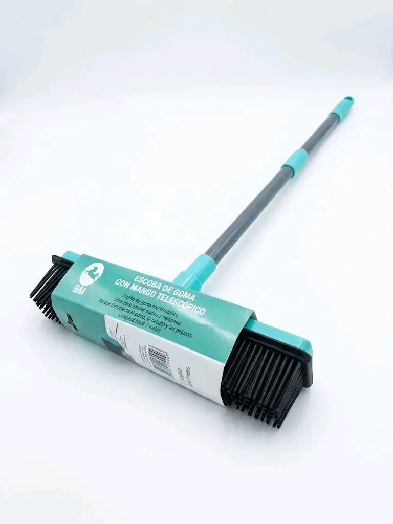 Escoba de goma con mango telescópico BM - 2
