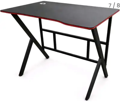 Escritorio Gamer Negro con Detalles Rojos - miniatura 2