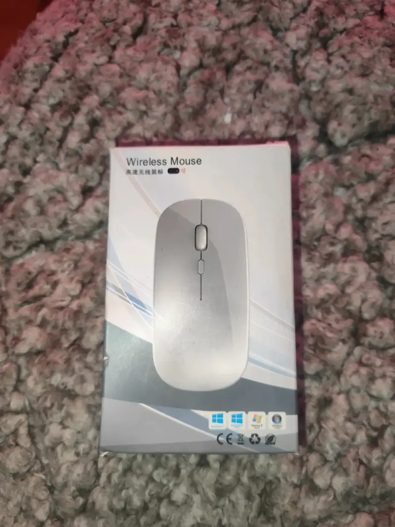 Mouse inalámbrico blanco para PC