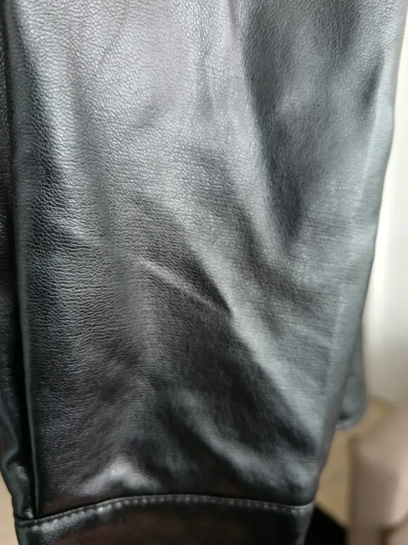 Chaqueta de cuero sintético negra Shein talla M - 5