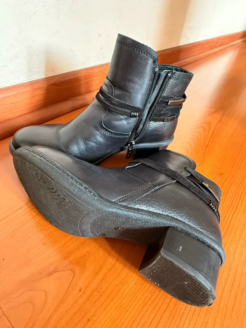 Gacel Botines de cuero negro para mujer - 2