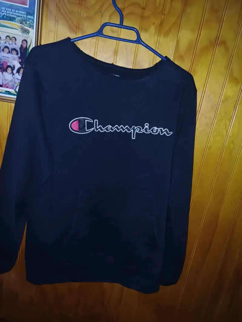 Polerón negro Champion para hombre - 2