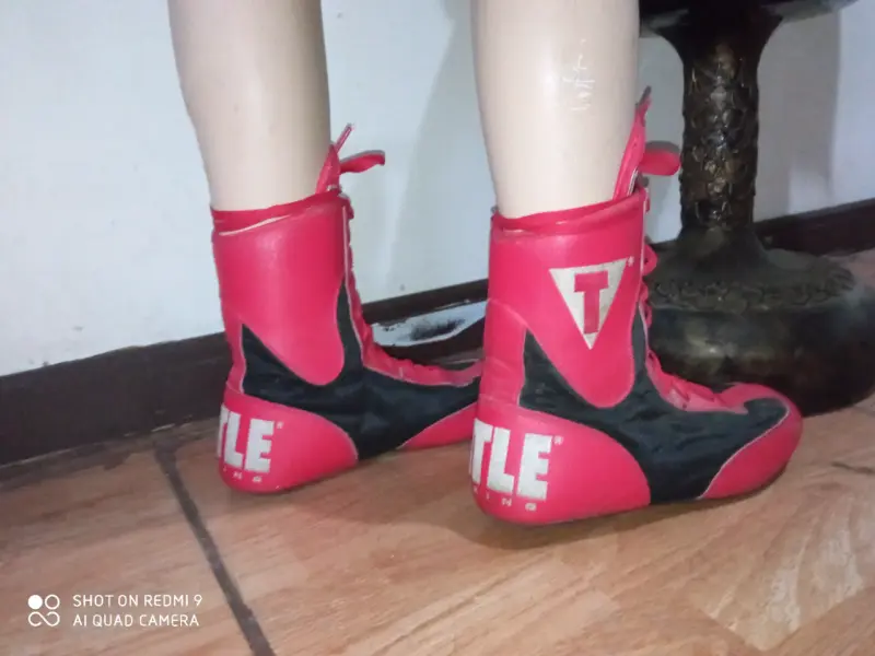 Botines de Boxeo Rojos y Negros Title - 4