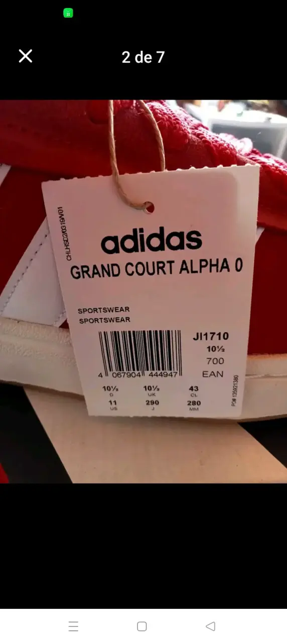 Zapatillas Adidas Grand Court Alpha Rojo - 6