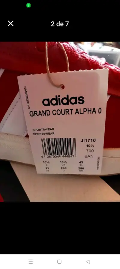 Zapatillas Adidas Grand Court Alpha Rojo - miniatura 6