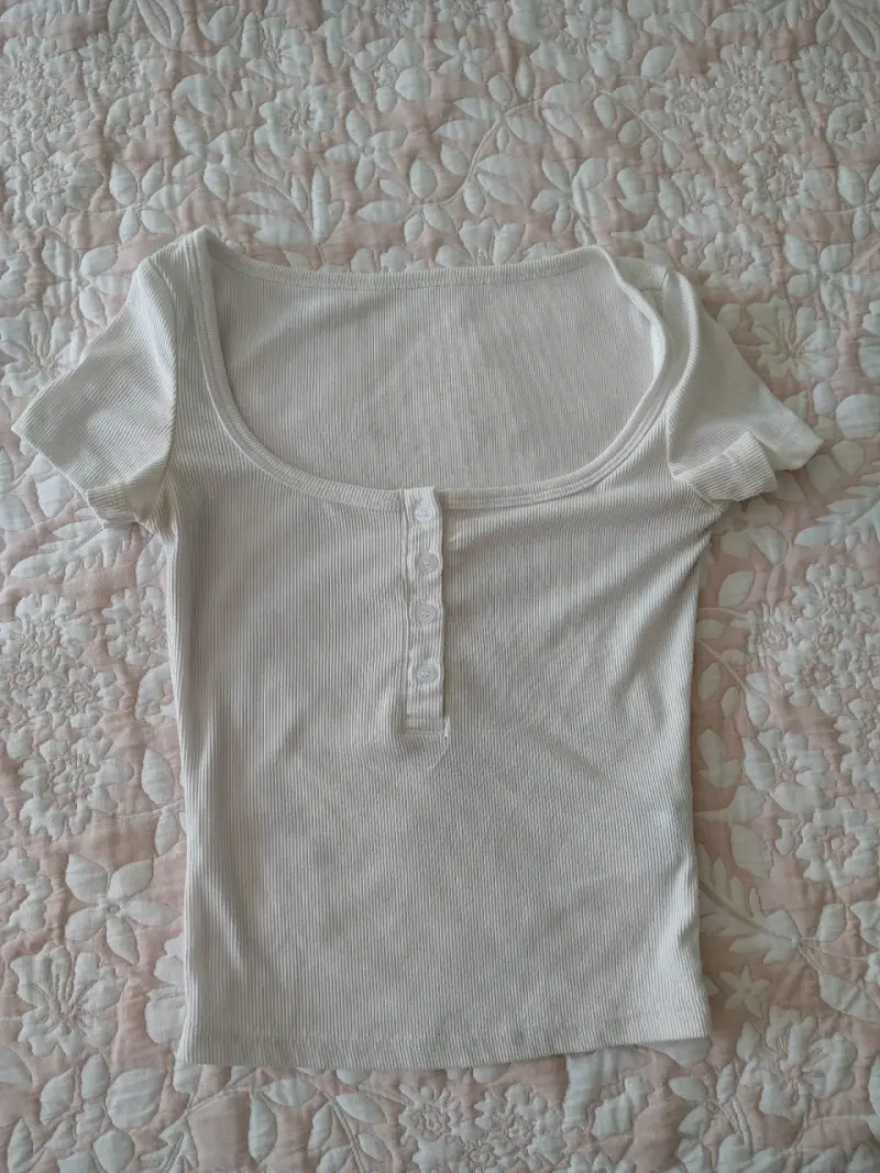 Polera de mujer escote cuadrado en dos colores - 2