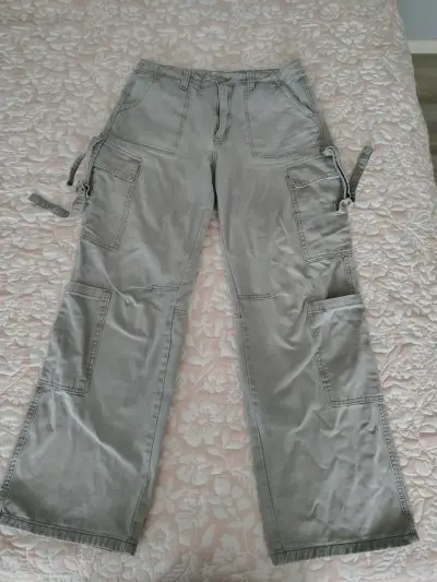 Pantalones cargo grises Issimo talla 38 mujer - miniatura 1