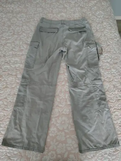 Pantalones cargo grises Issimo talla 38 mujer - miniatura 2