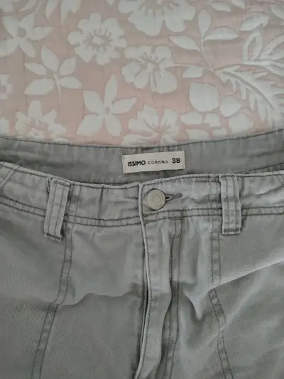 Pantalones cargo grises Issimo talla 38 mujer - miniatura 3