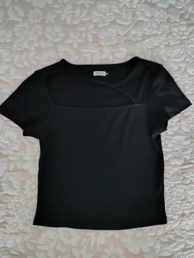 Polera negra de mujer Icono talla XS - miniatura 1