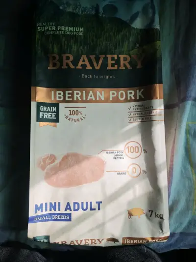 Alimento para perros Bravery Iberian Pork 7kg - miniatura 1