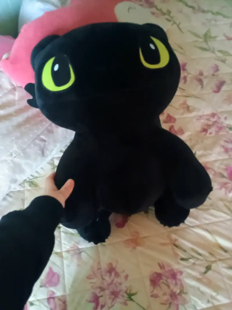 Peluche grande de dragón negro - 1