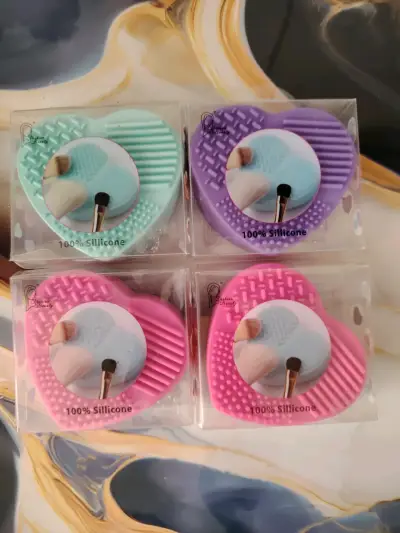 Pack 4 limpiador de brochas de silicona - miniatura 1