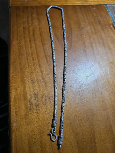 Cadena de plata estilo balinés - miniatura 3