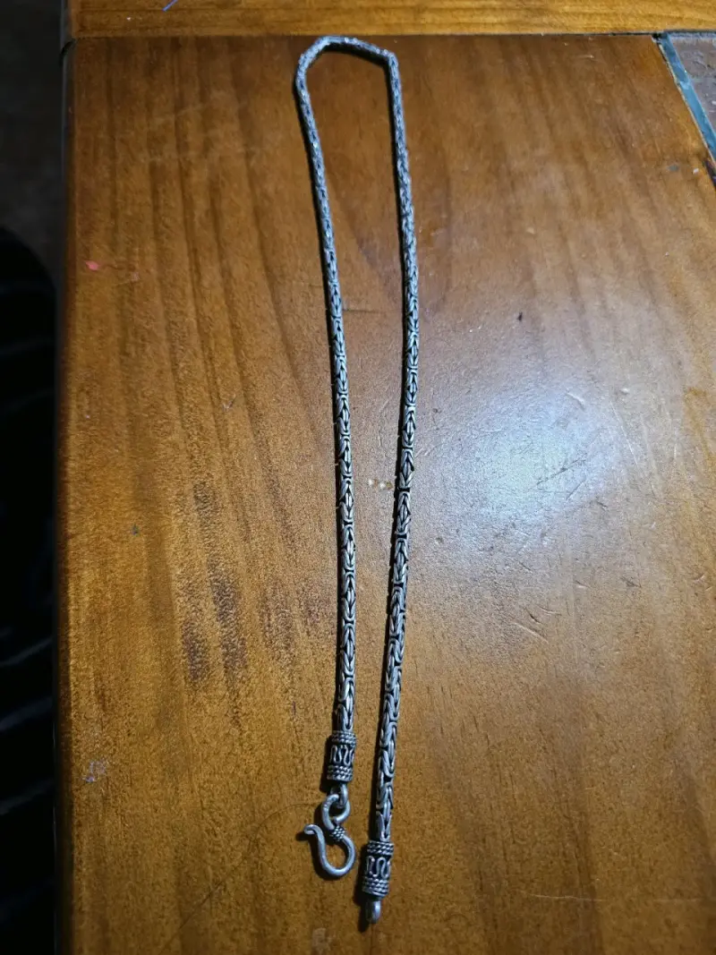 Cadena de plata estilo balinés - 4