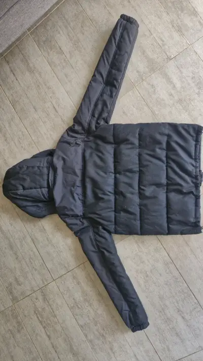 Chaqueta larga  negra hombre con capucha FIP - miniatura 2