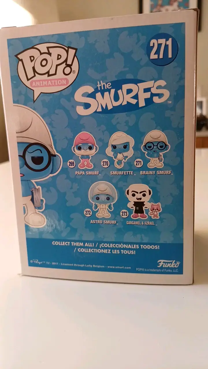 Figura Funko Pop Brainy Smurf Los Pitufos - 3