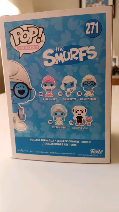 Figura Funko Pop Brainy Smurf Los Pitufos - miniatura 3