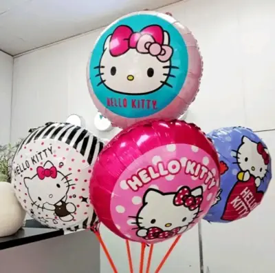 Globos redondos Hello Kitty Cinka - miniatura 3