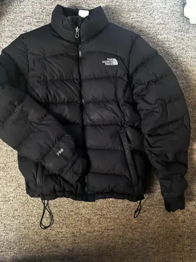 Chaqueta de plumas negra The North Face 700 - miniatura 1