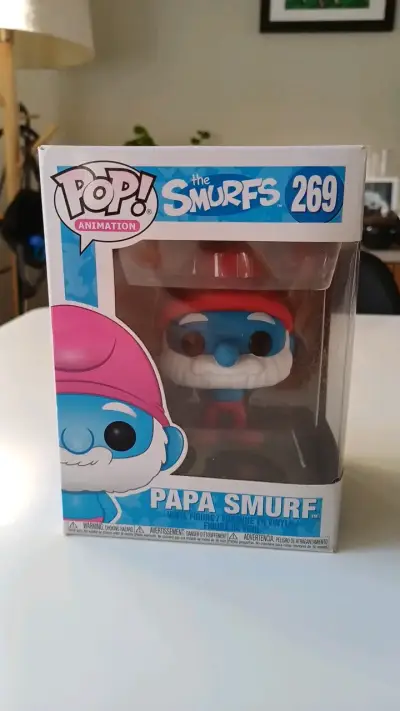Figura Funko Pop Papa Smurf de colección - miniatura 2
