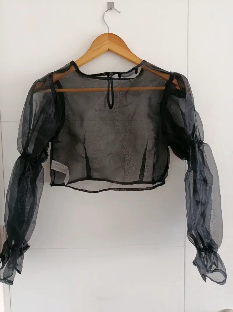 Blusa transparente negra - 2