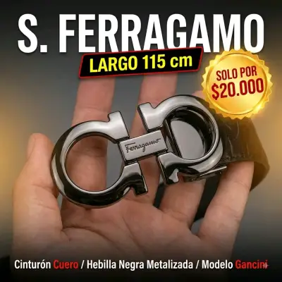 Cinturón de Cuero Ferragamo 115 cm - miniatura 1