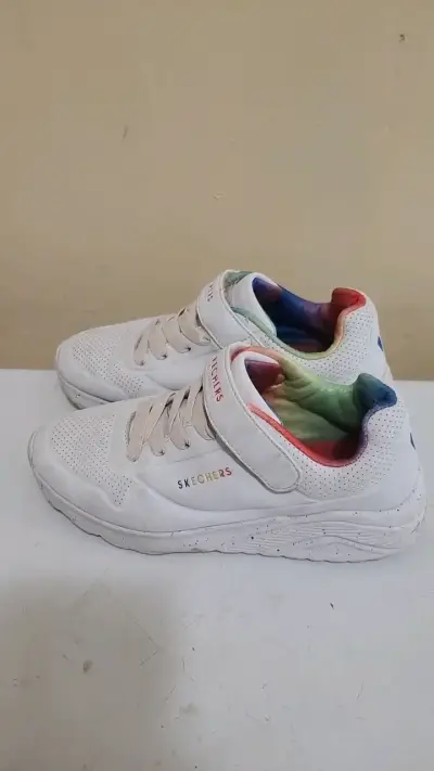 Zapatillas blancas Skechers con velcro TALLA 35 - miniatura 3