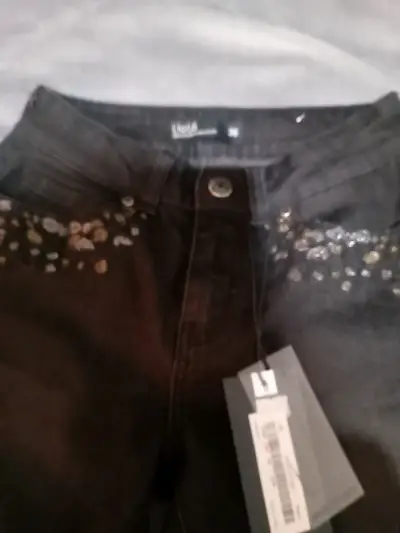 Pantalones negros Liolá con detalles brillantes - miniatura 4