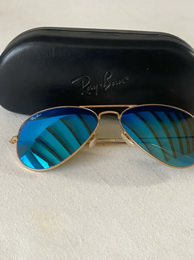 Gafas de sol Ray-Ban aviador espejo azul - 1
