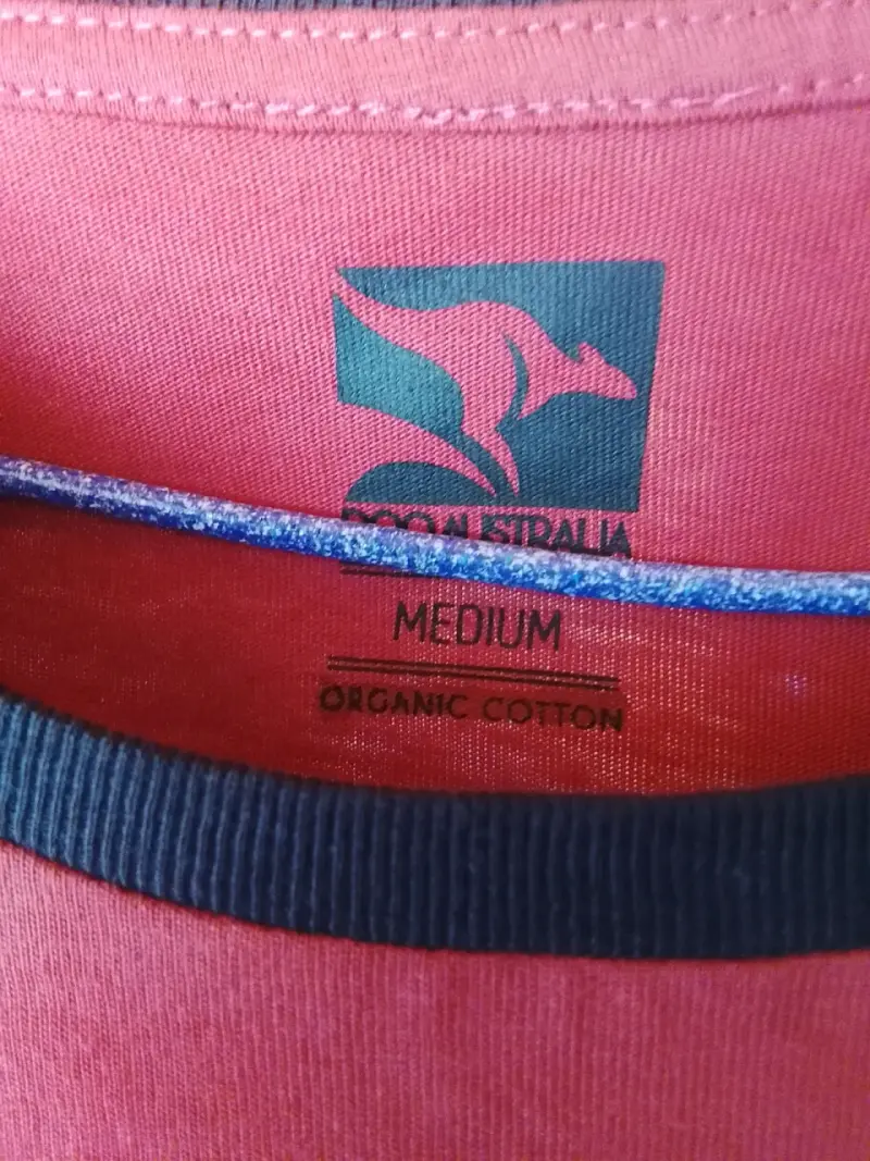 Polera roja Doo Australia de algodón orgánico - 3