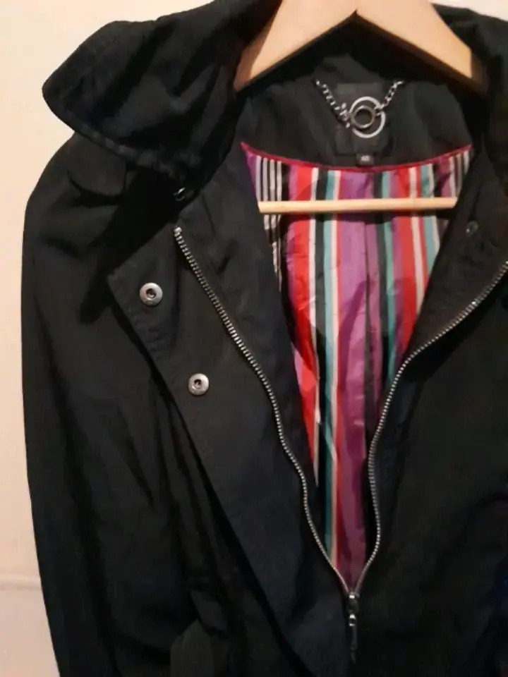 Abrigo negro iO talla S - 1