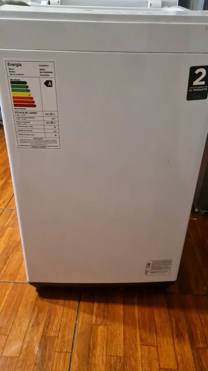 Lavadora Midea 8kg carga superior eficiente - 2