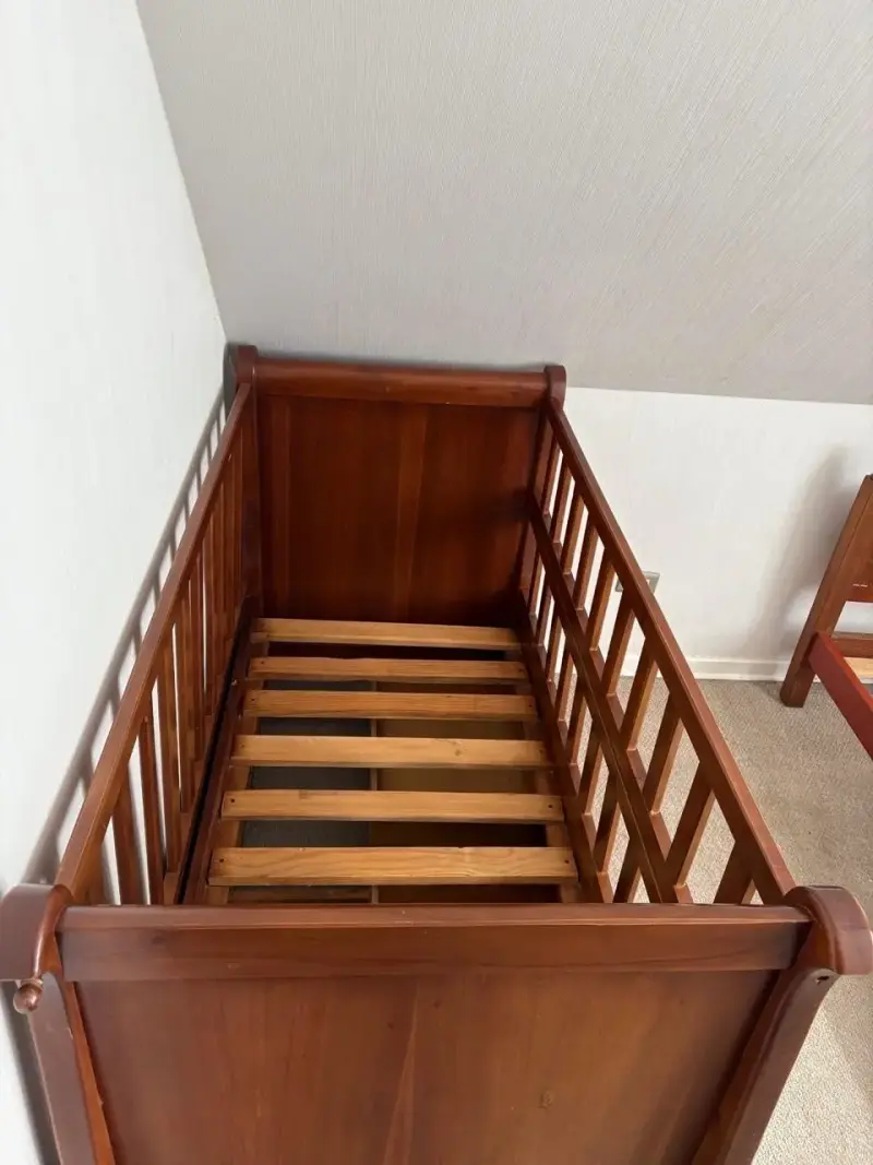 Cuna cuja de madera con cajones - 2