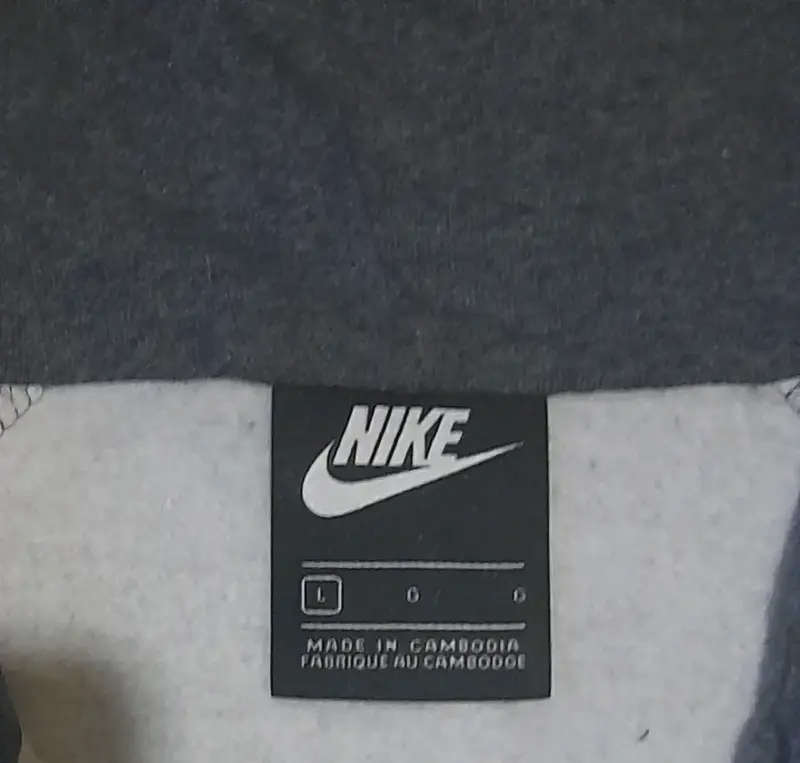 Polerón con capucha Nike Air gris y blanco - 4