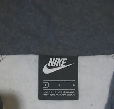 Polerón con capucha Nike Air gris y blanco - miniatura 4