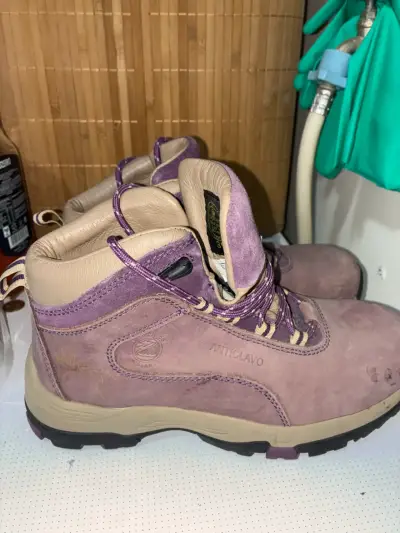 Botas de seguridad anticlavo Protex moradas - miniatura 1