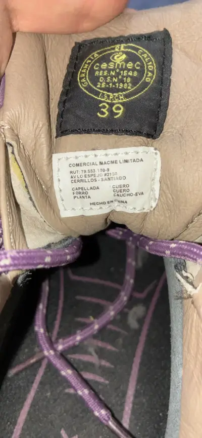 Botas de seguridad anticlavo Protex moradas - miniatura 4