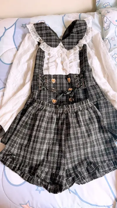 Conjunto vestido estilo Lolita vintage - miniatura 1