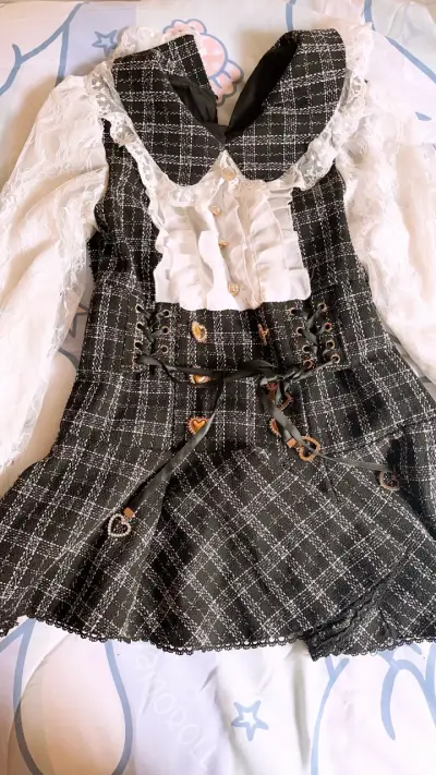 Conjunto vestido estilo Lolita vintage - miniatura 2