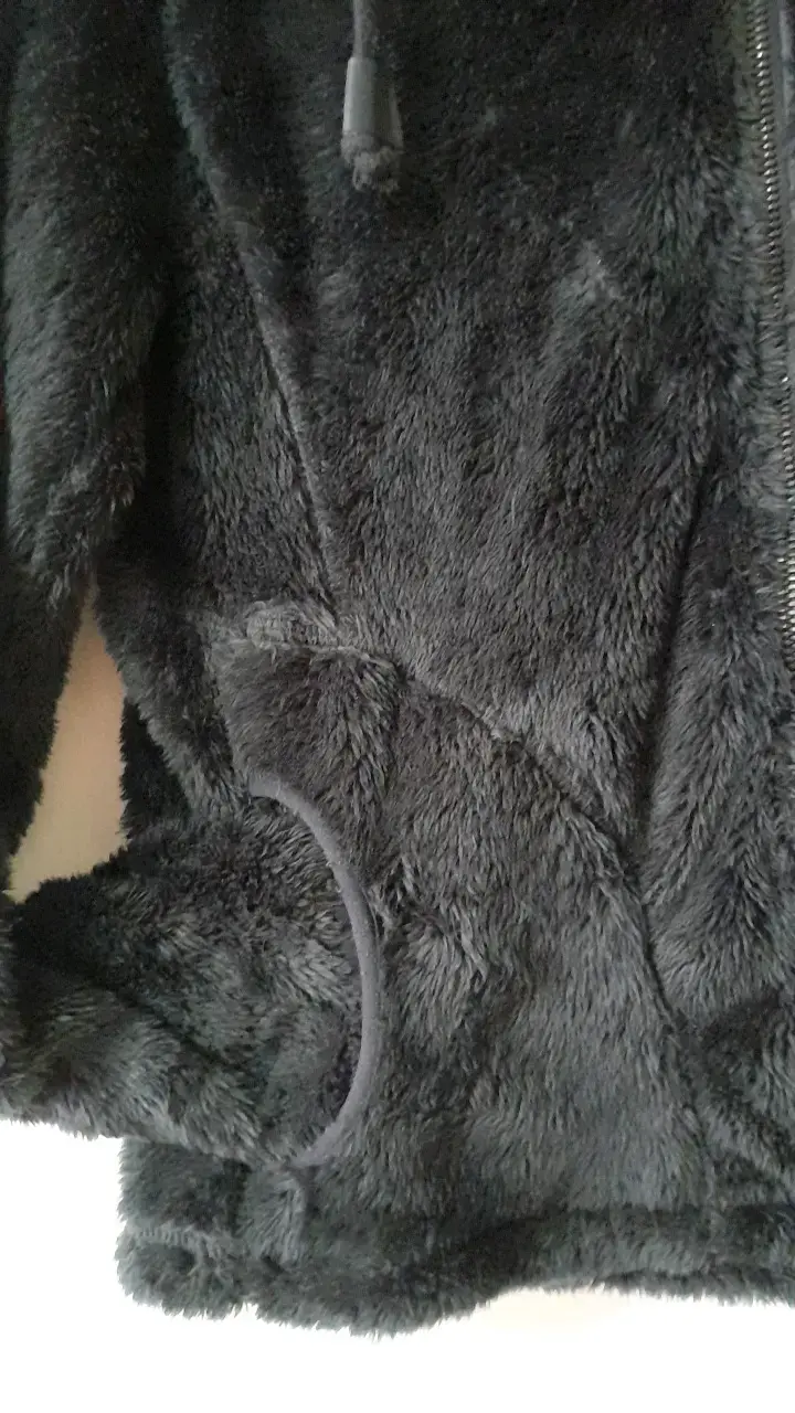 Chaqueta poleron  felpa azul on capucha para mujer - 3