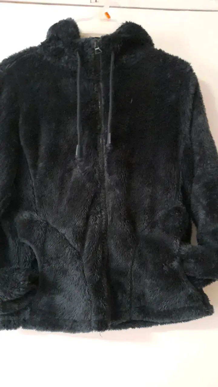 Chaqueta poleron  felpa azul on capucha para mujer - 4