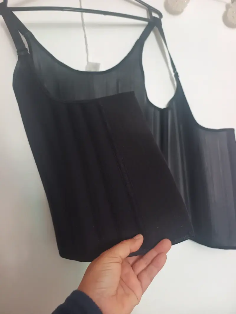 Corset colombiano moldeador negro ajustable - 2