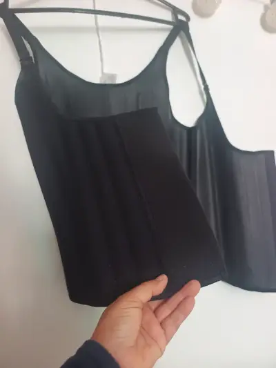 Corset colombiano moldeador negro ajustable - miniatura 2