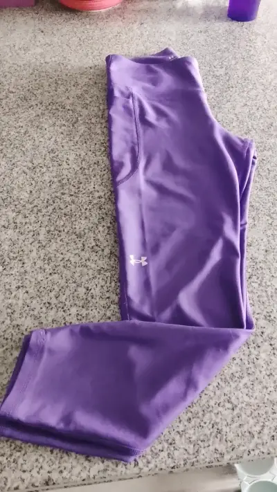 Leggings deportivos morados Under Armour - miniatura 1