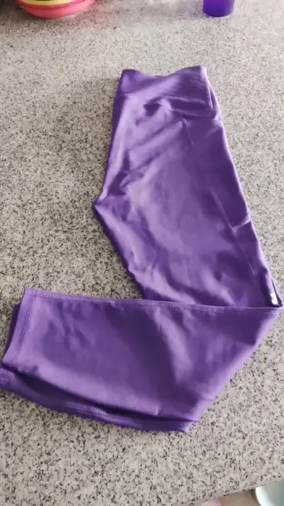 Leggings deportivos morados Under Armour - miniatura 4