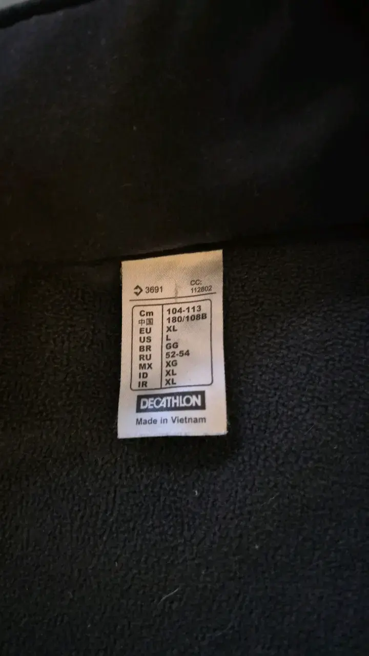 Chaqueta Softshell Negra Quechua XL - 3