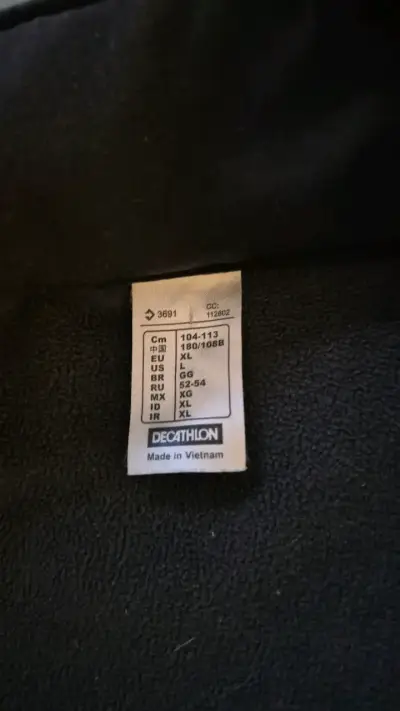 Chaqueta Softshell Negra Quechua XL - miniatura 3