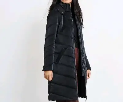 PARKA DE PU GASTADO CON PADDING - miniatura 3