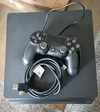 Consola PlayStation 4 Slim con control y cables - miniatura 2